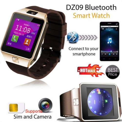 Bluetooth Smart Watch DZ09 Smartwatch GSM SIM Card With Camera for Android IOS Phones