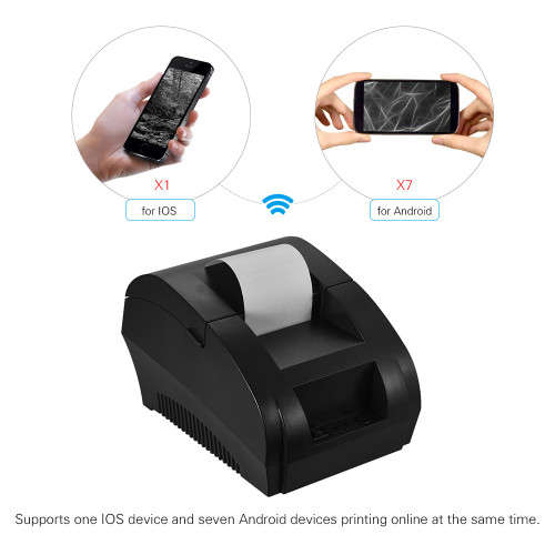 Bluetooth Thermal Printer 58mm Restaurant Retail Receipt Ticket POS Printing for IOS An... - EU Plug