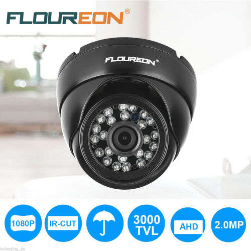 First Bidder wins FLOUREON 1080P 2.0MP 3000TVL PAL Vandalproof CCTV DVR Waterproof Security AHD Dome