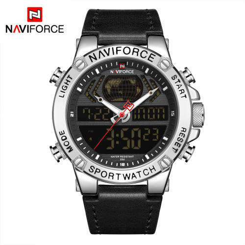 NAVIFORCE Watch Men Sport Quartz Watches Top Luxury Brand Military Waterproof LED Digital Wristwatch