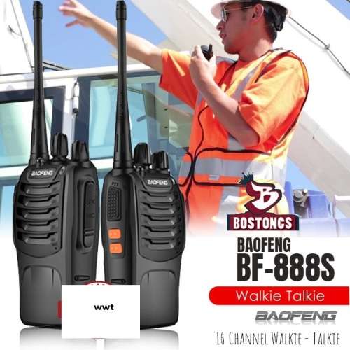 2 x Handheld Walkie Talkie Hand Radio Set with 16 Channels, 3 - 5 km talking range etc