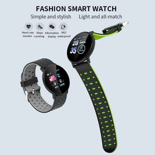Bluetooth Fitness Bracelet - Monitor Heart Rate, Blood Pressure, Blood Oxygen, Calorie, Distance