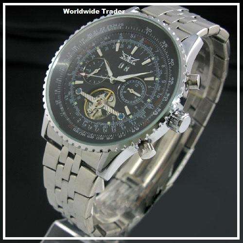 ***Mens Automatic Mechanical Tourbillon Watches Stainless Steel***
