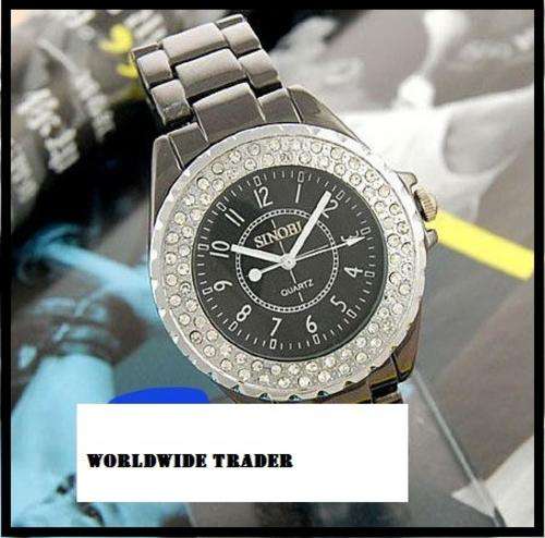 ***Luxury Quartz Crystal Womens Watch***