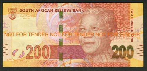 AA PREFIX NELSON MANDELA R200 BANKNOTE - FIRST IN THE SERIES - UNCIRCULATED