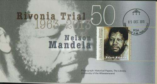 RSA - MANDELA RIVONIA TRIAL BOOKLET - PARLIAMENT HANDCANCEL 05 DEC 2013, DAY OF HIS PASSING.