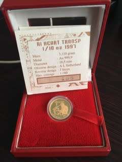 1997 Heart Transplant GOLD R1 1/10oz