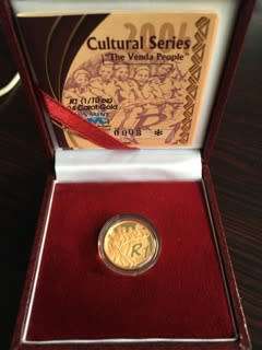 2004 The Venda People GOLD 1/10oz 24crt
