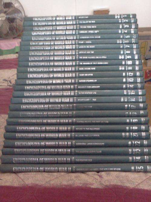 ** THE MARSHALL CAVENDISH ILLUSTRATED ENCYCLOPEDIA OF WORLD WAR II - VOLUME 1 TO 25(FULL SET)!!