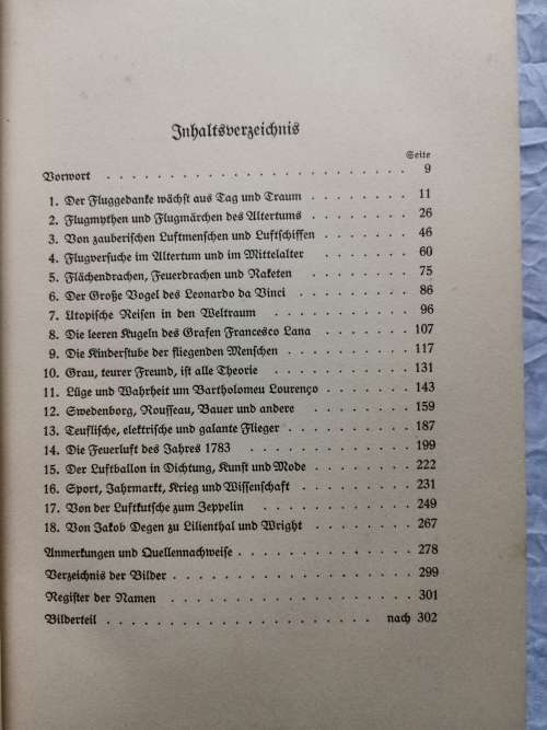 Vom Zaubervogel zum Zeppelin.  ( SIGNED AND INSCRIBRED )