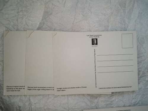 Lot of 20  Last Steam locomotives  postcards - unused - as per photo