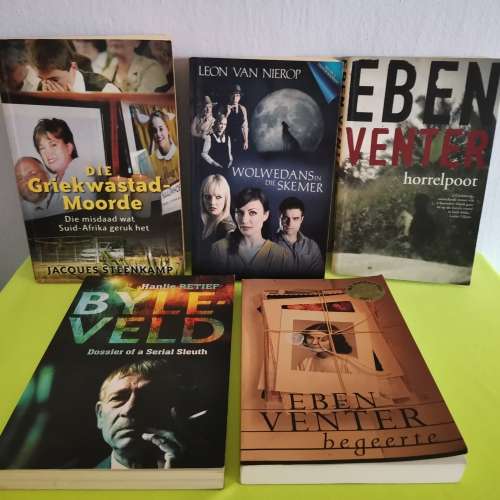 X5 Mix book's - Horrelpoot /  Byleveld / Begeerte / Wowedans in die Skemer /  Griekwastad Moorde