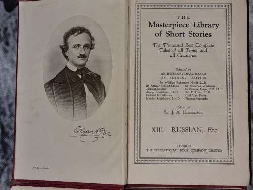 The Masterpiece Library of Short Stories  -   (  to any collector`s collection ) !!