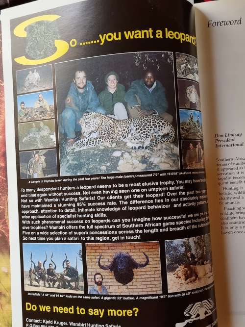 HUNTING IN SOUTHERN AFRICA