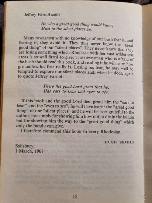 DON`T DIE IN THE BUNDU - ( Grainger, D. H. Colonel )