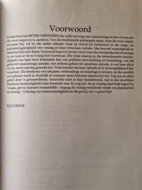 Betsie Verwoerd, die vrou deur Annatjie Boshoff  - ( Eerste uitgawe 1993 )