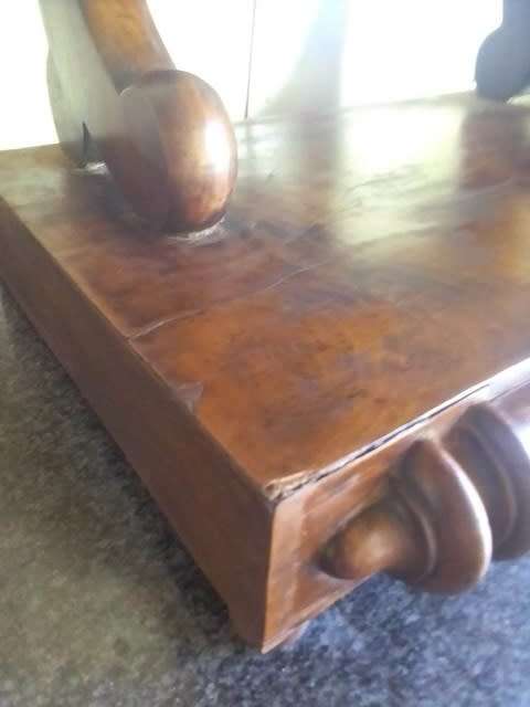 Stunning 1800`s mahogany table top chevelle  mirror with drawer. Please read description.