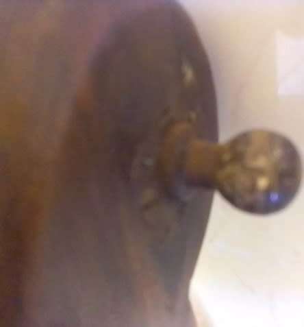 Stunning 1800`s mahogany table top chevelle  mirror with drawer. Please read description.