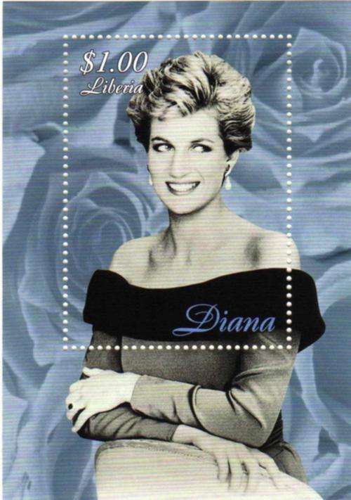 8) PRINCESS DIANA LIBERIA $1.00