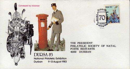 RSA FDC - DURSA 83 NATIONAL PHILATELIC EXHIBITION