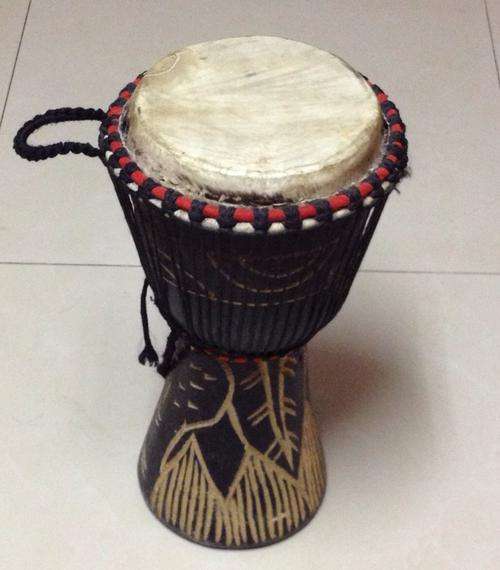Carved Djembe Drum
