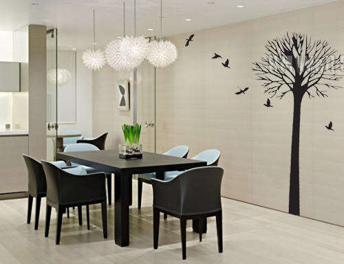 Vinyl Decal-Tall black tree 100cm by 170cm