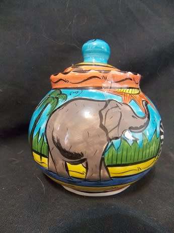 Cheerful Porcelain Sugar Bowl