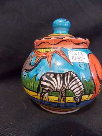 Cheerful Porcelain Sugar Bowl