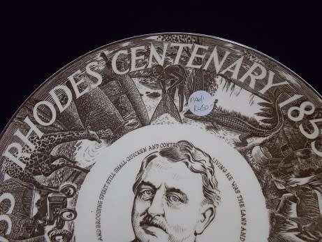 Rhodes Centenary Plate