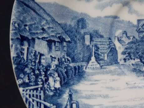 Set of Three Olde English Country Side Breakfast Saucers from Johnson Bros