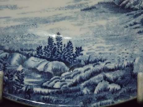 Set of Three Olde English Country Side Breakfast Saucers from Johnson Bros