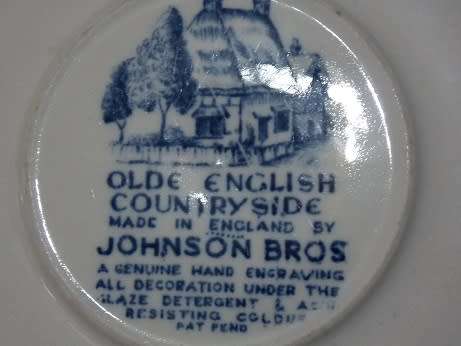 Set of Three Olde English Country Side Breakfast Saucers from Johnson Bros