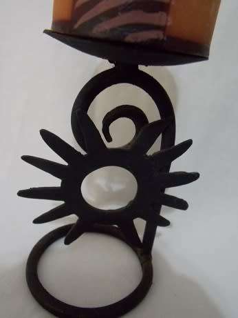 Beautiful Set of Wrought Iron Candle Holders
