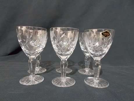 Stunning Set of six Vitria Liquer Glasses