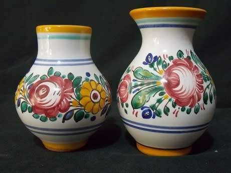 Beautiful Pottery Jug and Vase Pair