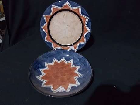 Set of Stunning and Extremely Rare Portuguese Bowl and Small Plate Raul da Bernarda
