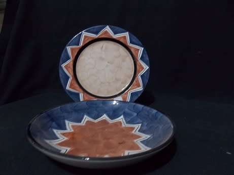 Set of Stunning and Extremely Rare Portuguese Bowl and Small Plate Raul da Bernarda