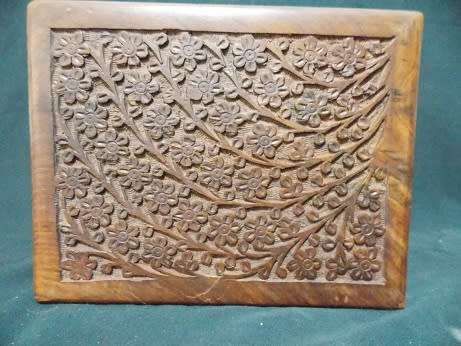 Beautifully Carved Wooden Box