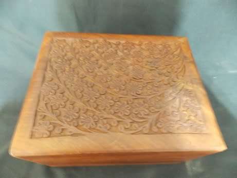 Beautifully Carved Wooden Box