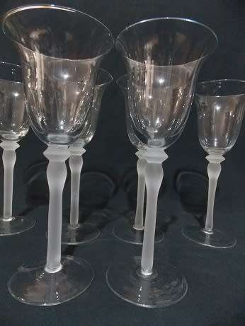 Set of Six Beautiful Champagne Glasses