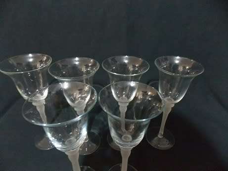 Set of Six Beautiful Champagne Glasses