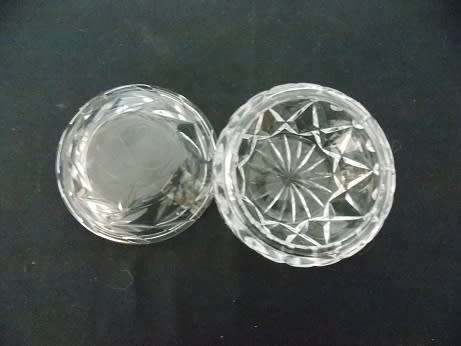 Cut Crystal Bowl and Lid