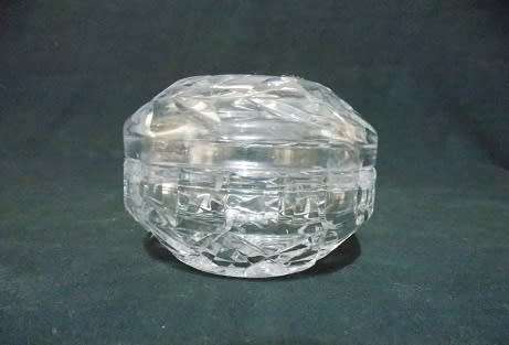 Cut Crystal Bowl and Lid