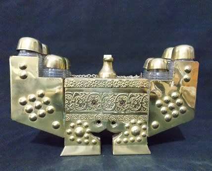 Souvenir Brass Shoe Polishing Station