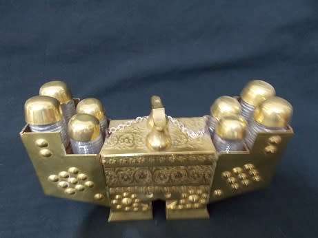 Souvenir Brass Shoe Polishing Station