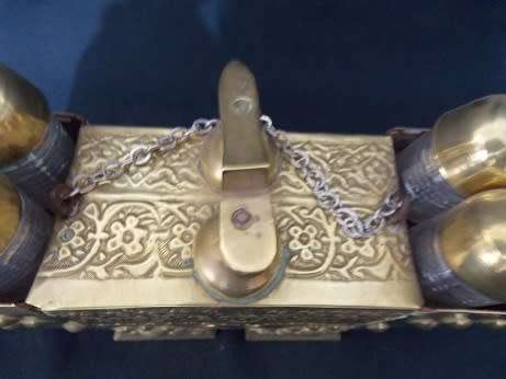 Souvenir Brass Shoe Polishing Station