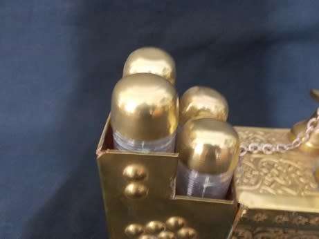 Souvenir Brass Shoe Polishing Station