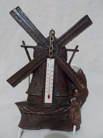 Copper Windmill Thermometer