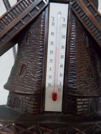 Copper Windmill Thermometer