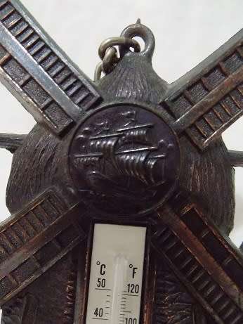 Copper Windmill Thermometer